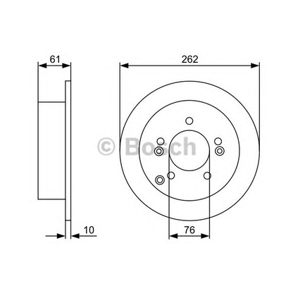 Foto Disco  freno BOSCH 0986479C03