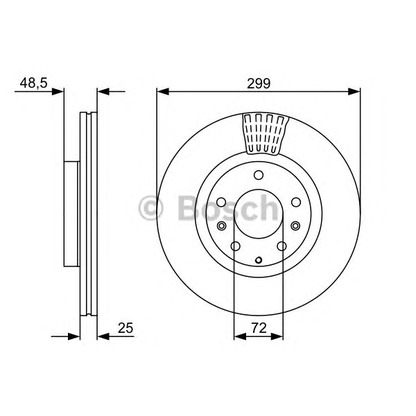 Photo Disque de frein BOSCH 0986479C74