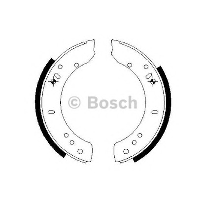 Фото Комплект тормозных колодок BOSCH 0986487457