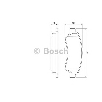 Фото Комплект тормозных колодок, дисковый тормоз BOSCH 0986494110