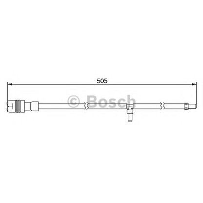 Photo Warning Contact, brake pad wear BOSCH 1987474994