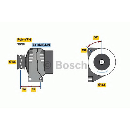 Foto Alternador BOSCH 0986047380