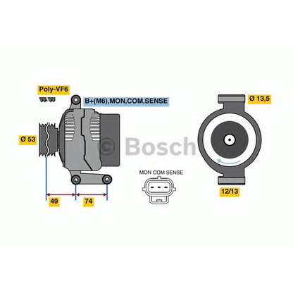 Zdjęcie Alternator BOSCH 0986049520