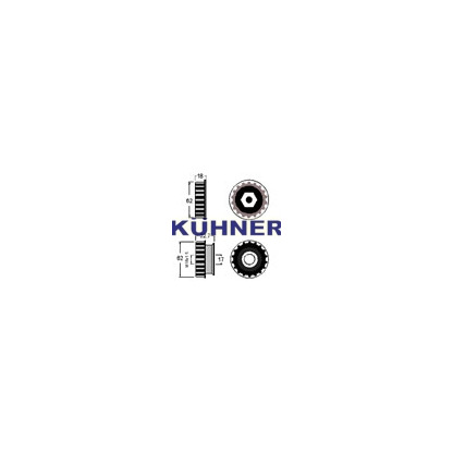 Zdjęcie Alternator - sprzęgło jednokierunkowe; Sprzęgło wolnobieżne, sprężarka klimatyzacji AD KÜHNER 885209