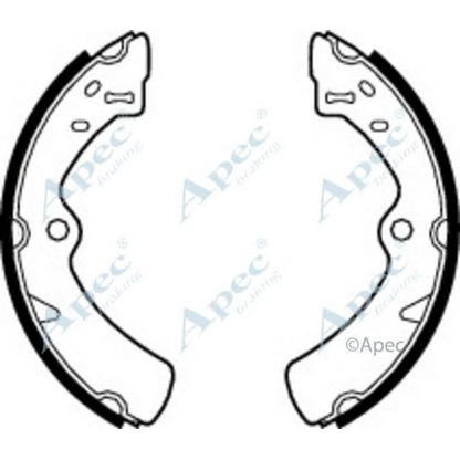 Foto Juego de zapatas de frenos APEC braking SHU446