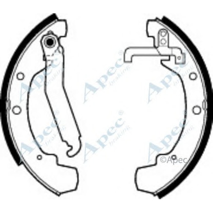 Foto Bremsbackensatz APEC braking SHU469