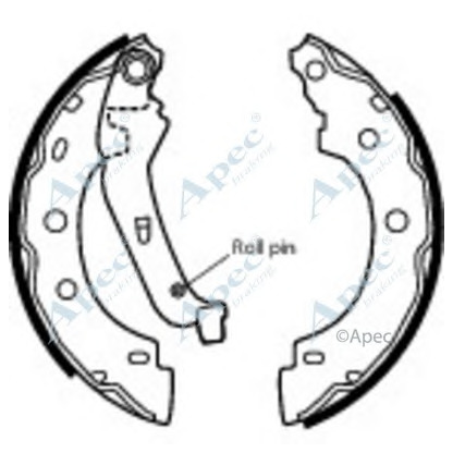 Foto Bremsbackensatz APEC braking SHU586