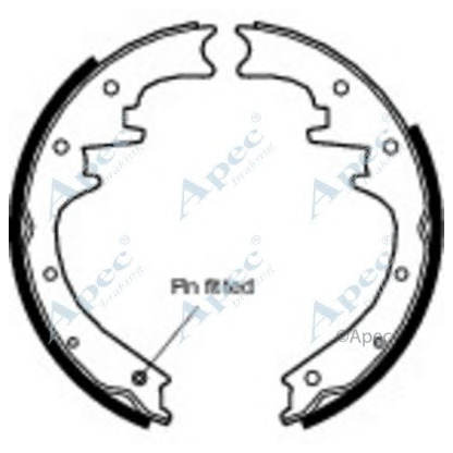 Foto Juego de zapatas de frenos APEC braking SHU606