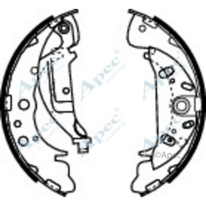 Photo Brake Shoe Set APEC braking SHU644