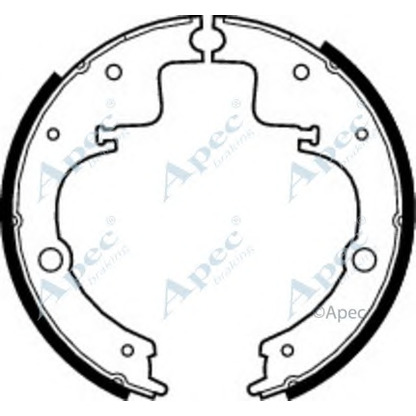 Photo Jeu de mâchoires de frein APEC braking SHU378