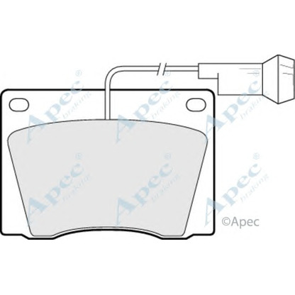 Photo Brake Pad Set, disc brake APEC braking PAD554