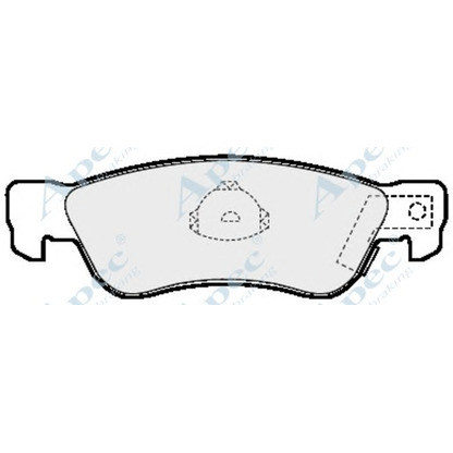 Foto Bremsbelagsatz, Scheibenbremse APEC braking PAD609