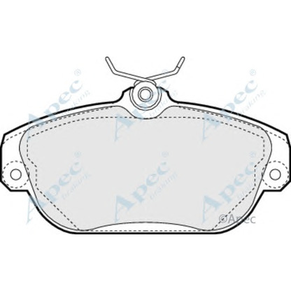 Foto Bremsbelagsatz, Scheibenbremse APEC braking PAD843