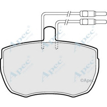 Foto Kit pastiglie freno, Freno a disco APEC braking PAD76