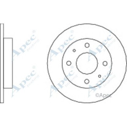 Foto Bremsscheibe APEC braking DSK2302