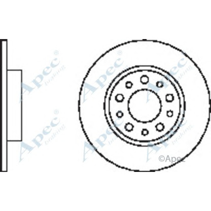 Zdjęcie Tarcza hamulcowa APEC braking DSK2430