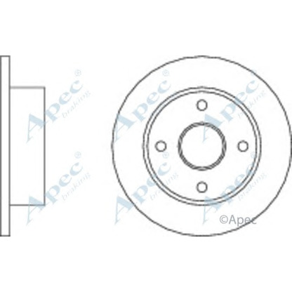 Foto Disco de freno APEC braking DSK104