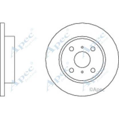 Zdjęcie Tarcza hamulcowa APEC braking DSK118