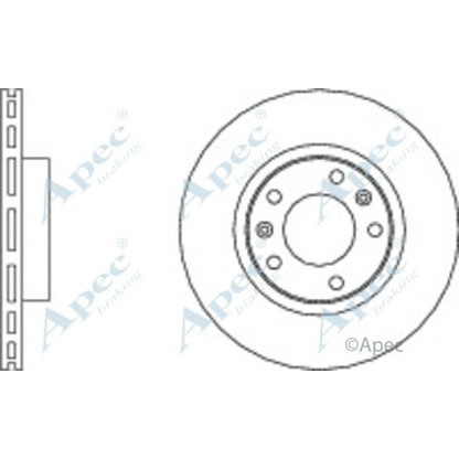 Photo Disque de frein APEC braking DSK728