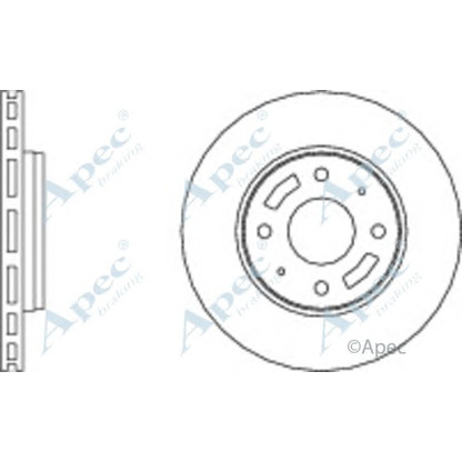 Photo Disque de frein APEC braking DSK799