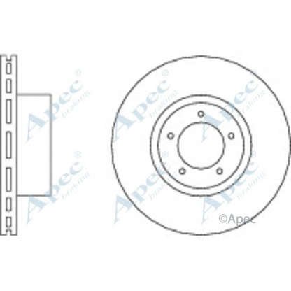 Photo Disque de frein APEC braking DSK595