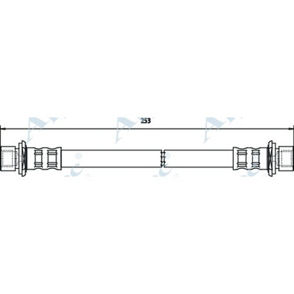 Фото Тормозной шланг APEC braking HOS3747