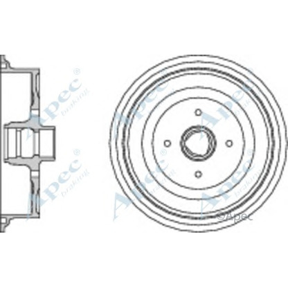 Фото Тормозной барабан APEC braking DRM9512