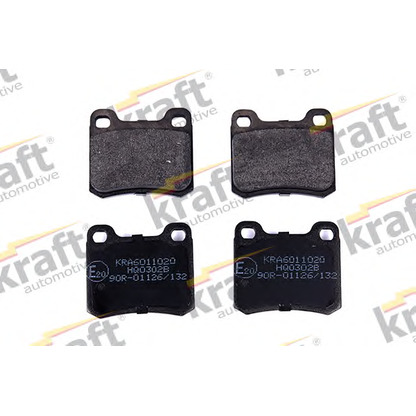 Photo Brake Pad Set, disc brake KRAFT AUTOMOTIVE 6011020