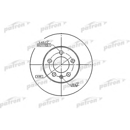 Photo Disque de frein PATRON PBD2803