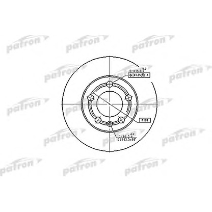 Photo Disque de frein PATRON PBD4253