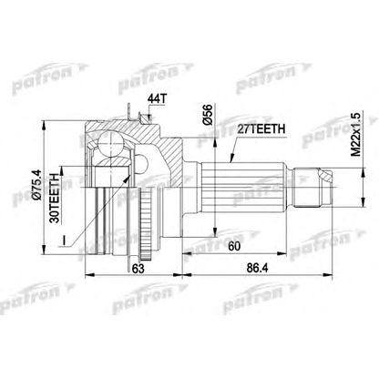 Foto Kit giunti, Semiasse PATRON PCV1084