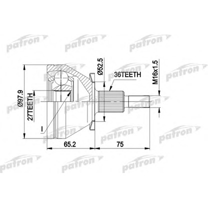 Foto Giunto, Semiasse PATRON PCV1428