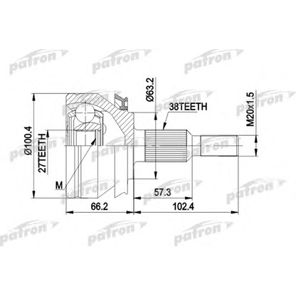 Foto Kit giunti, Semiasse PATRON PCV4032