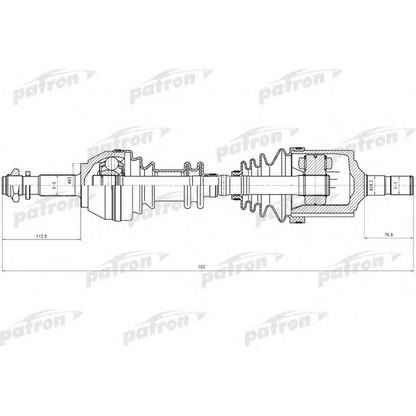 Фото Приводной вал PATRON PDS0082