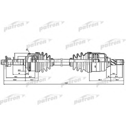 Photo Arbre de transmission PATRON PDS1619