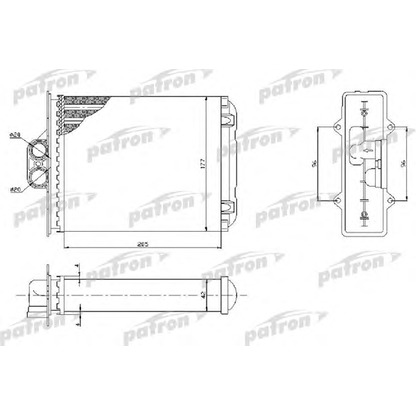 Photo Heat Exchanger, interior heating PATRON PRS2050