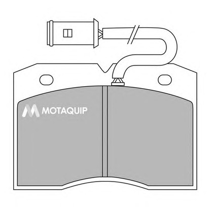 Photo Kit de plaquettes de frein, frein à disque MOTAQUIP LVXL416