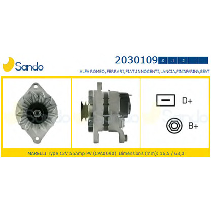 Foto Generator SANDO 20301090
