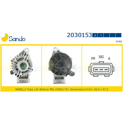 Foto Generator SANDO 20301530