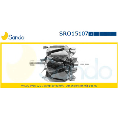 Foto Rotor, alternador SANDO SRO151070