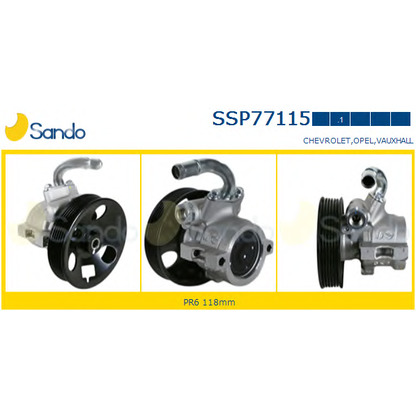 Photo Hydraulic Pump, steering system SANDO SSP771151
