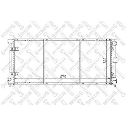 Photo Radiateur, refroidissement du moteur STELLOX 1025075SX