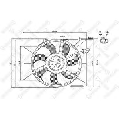 Foto Motor eléctrico, ventilador del radiador STELLOX 2999306SX