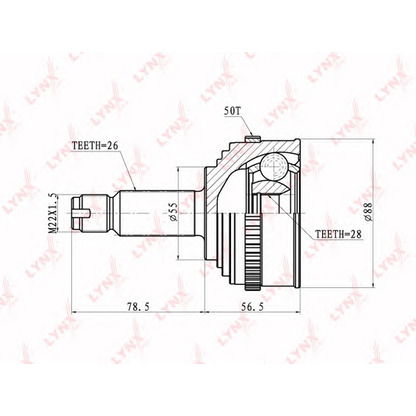 Photo Jeu de joints, arbre de transmission LYNXauto CO3406A