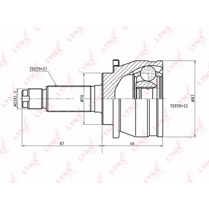 Foto Kit giunti, Semiasse LYNXauto CO7106