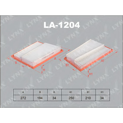 Photo Air Filter LYNXauto LA1204