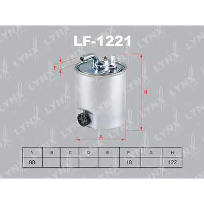 Photo Fuel filter LYNXauto LF1221