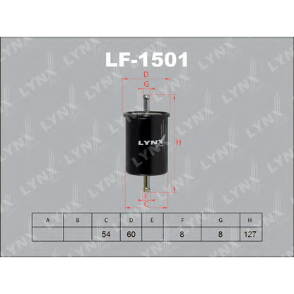 Photo Fuel filter LYNXauto LF1501