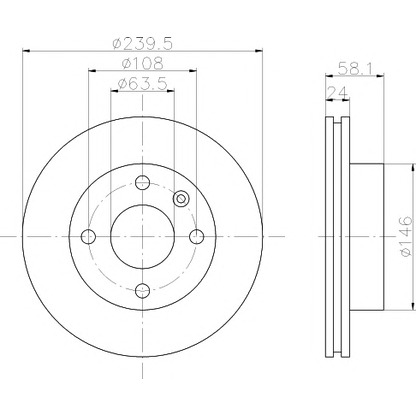 Photo Brake Disc HELLA PAGID 8DD355100531