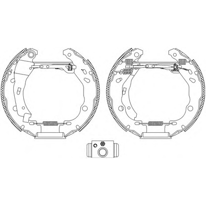 Photo Brake Shoe Set HELLA PAGID 8DB355004901